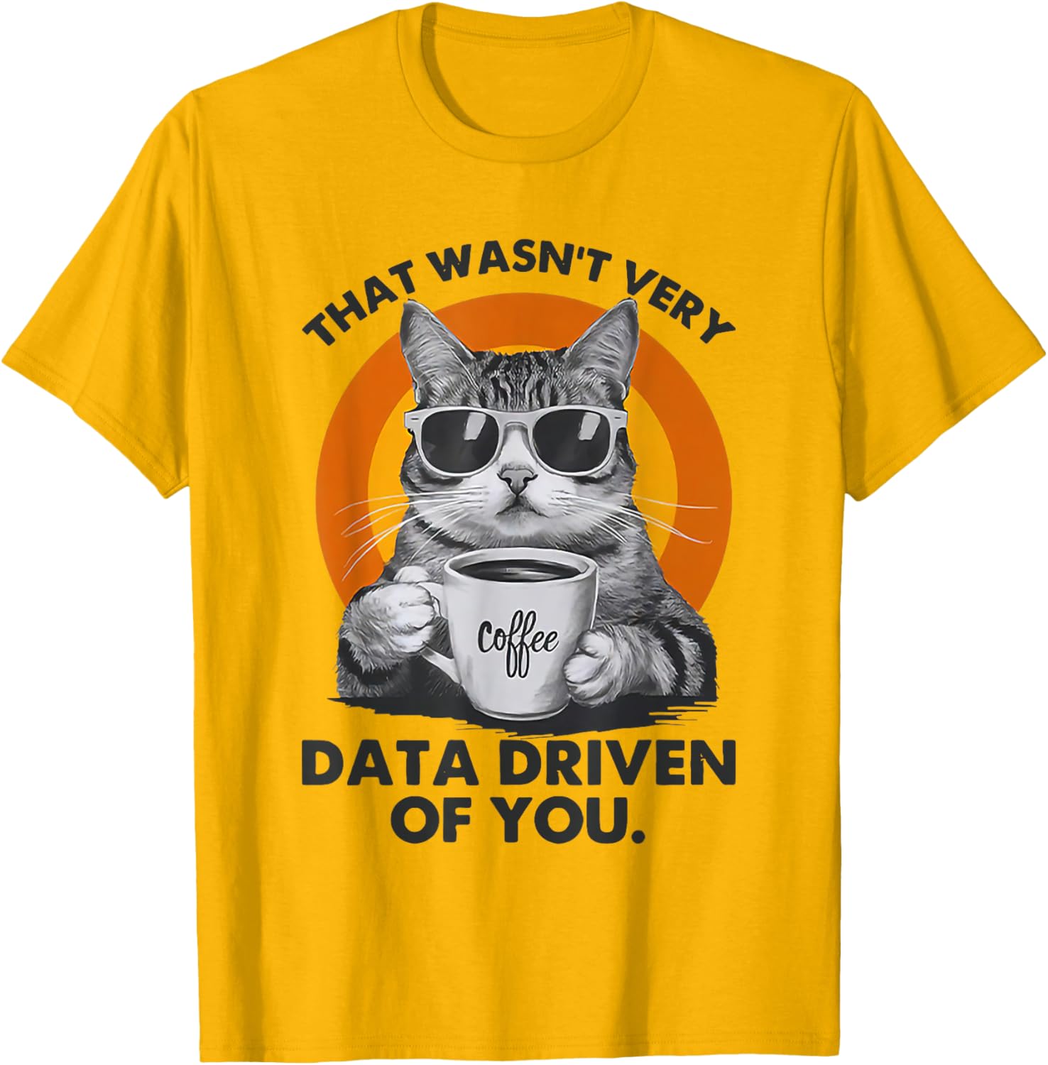 Funny Cat Data Analyst T-Shirt for Data-Driven Humor Lovers - 2