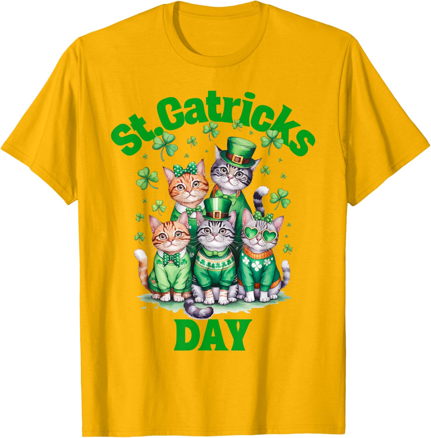 St Patricks Day Cats T-Shirt for Fun Saint Pattys Celebrations - 8