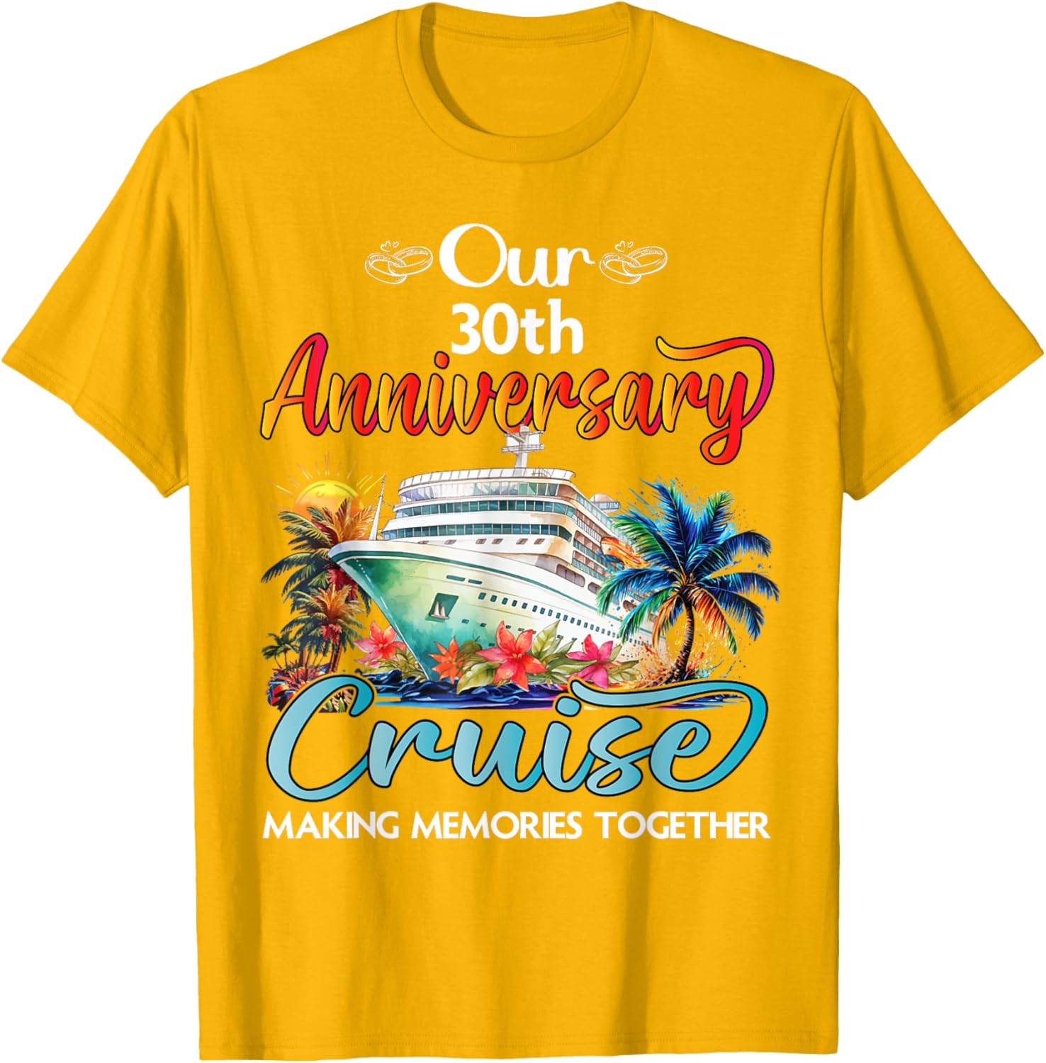 30th Anniversary Cruise T-Shirt for Couples - Perfect Gift for Him & Her - 13
