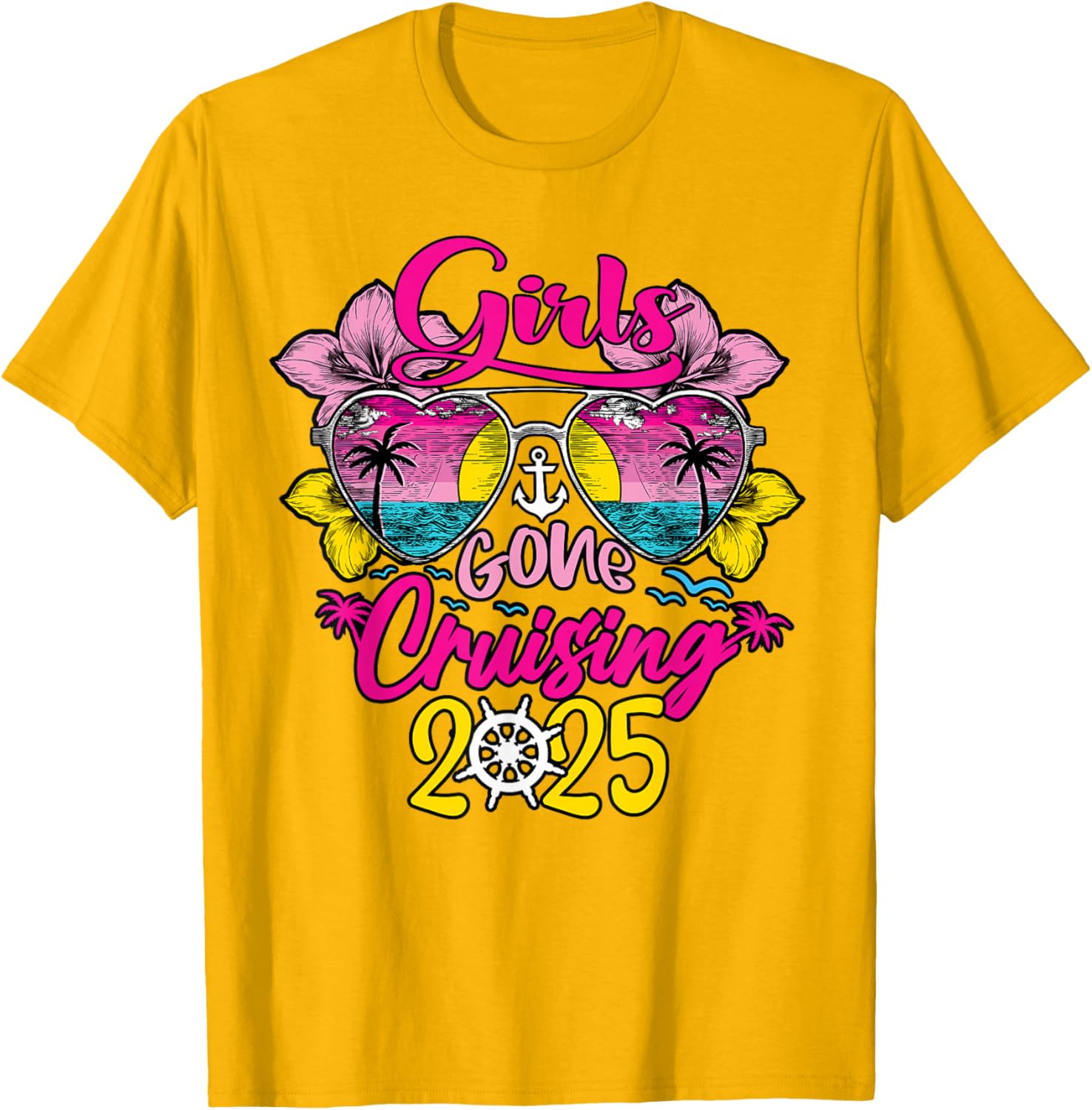 Girls Gone Cruising 2025 Funny Besties T-Shirt for Vacation Fun - 11