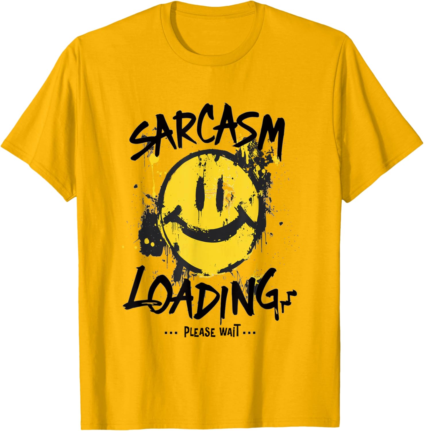 Sarcasm Loading Please Wait Slow Wit Grunge T-Shirt for Humor Lovers - 2