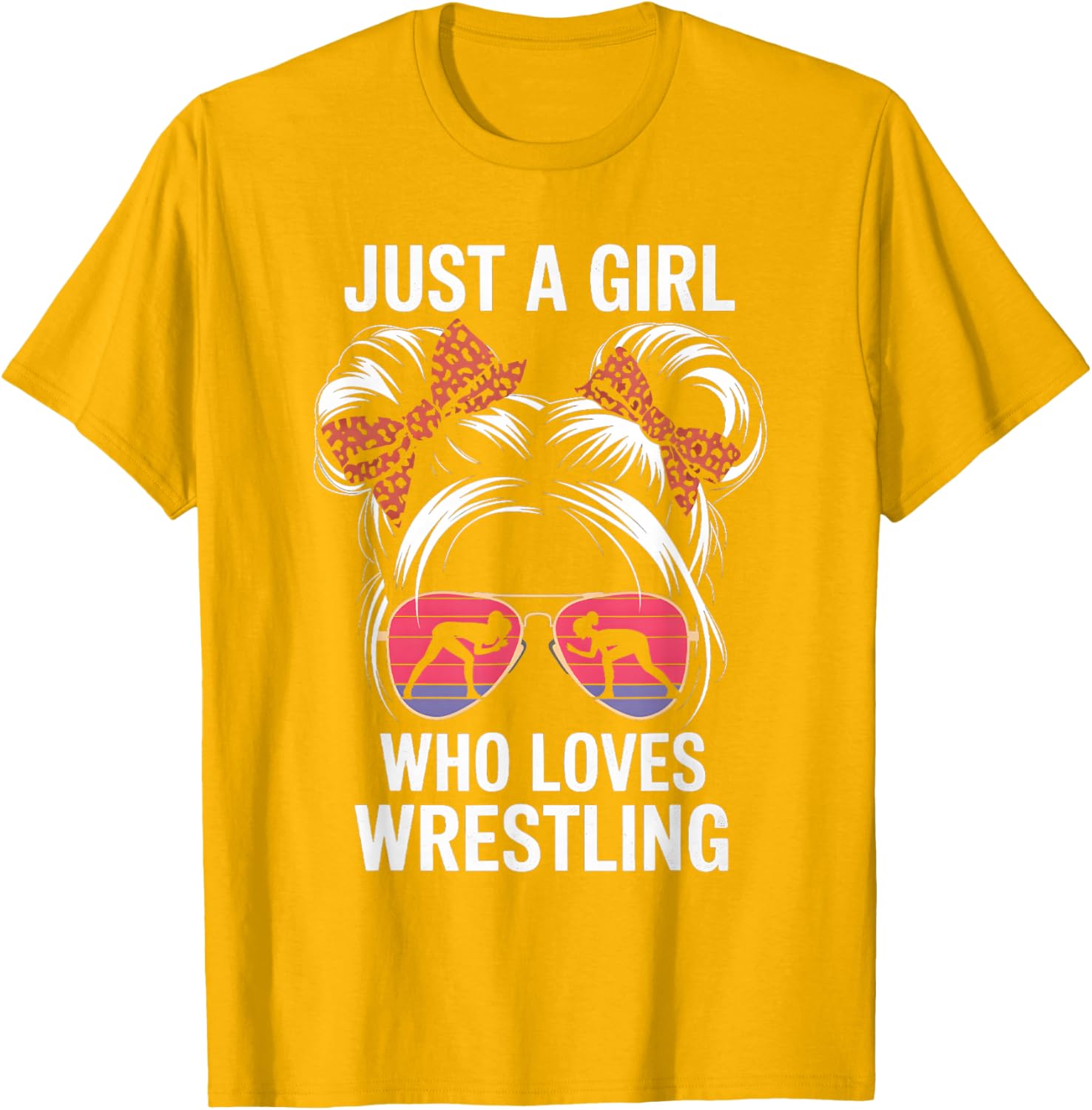 Just a Girl Who Loves Wrestling T-Shirt for Girls - Perfect Gift for Fans - 4