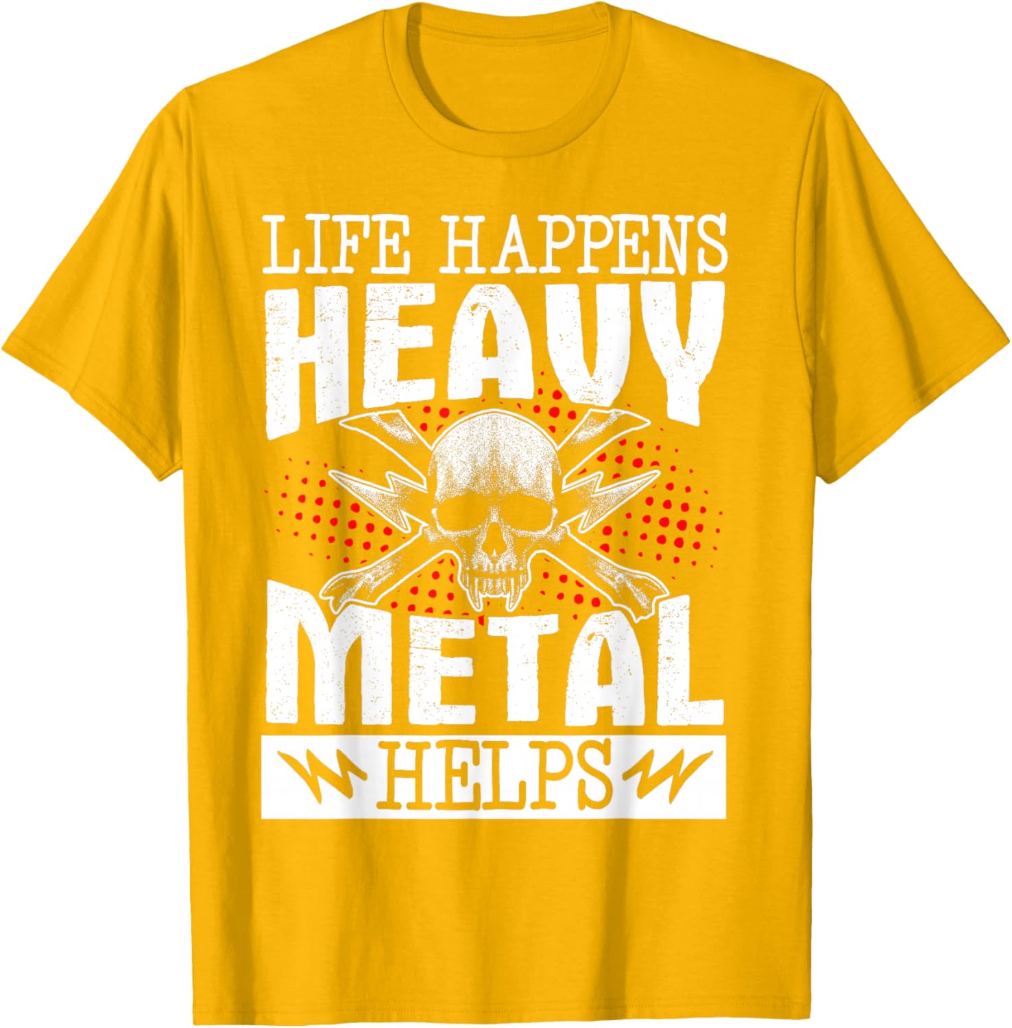 Heavy Metal Helps T-Shirt for Music Lovers - Fun Casual Wear - 7