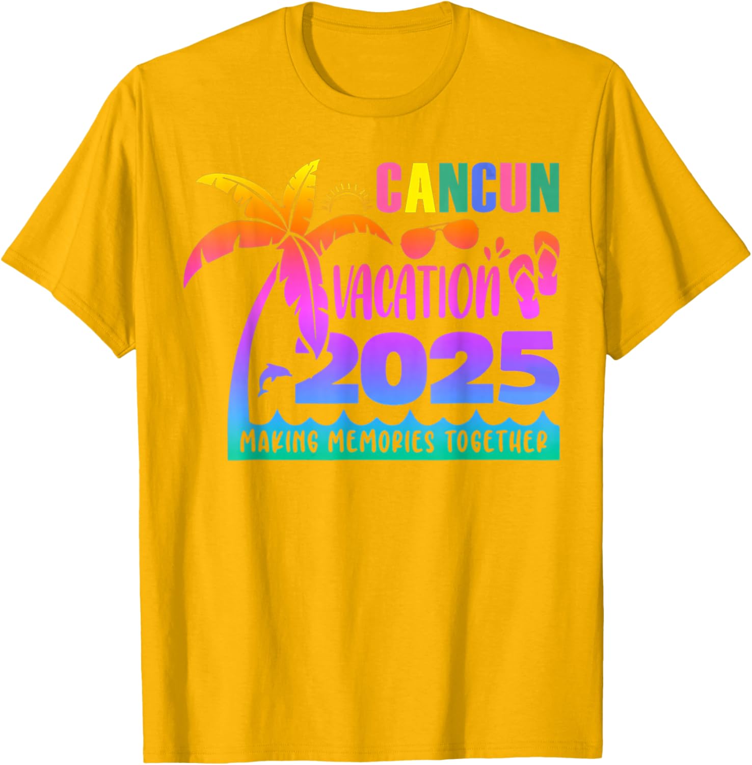 Cancun Vacation 2025 Summer Memories T-Shirt for Family Fun - 18
