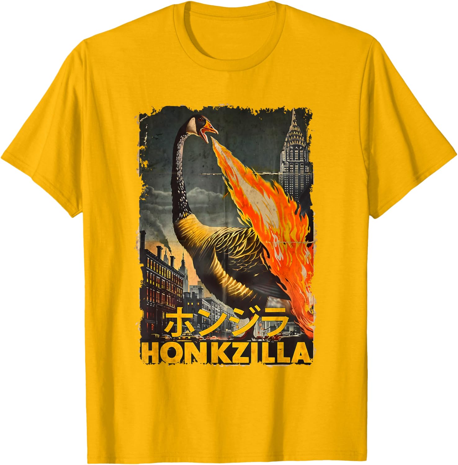 Vintage Honkzilla Silly Goose Catzilla T-Shirt for Fun, Quirky Style - 18