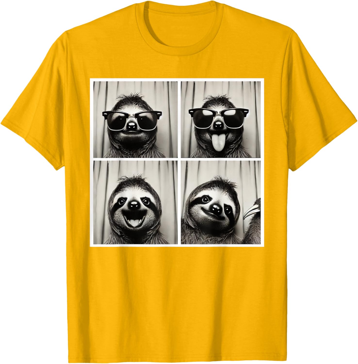 Funny Selfie Sloth T-Shirt with Sunglasses for Fun Casual Wear - 26