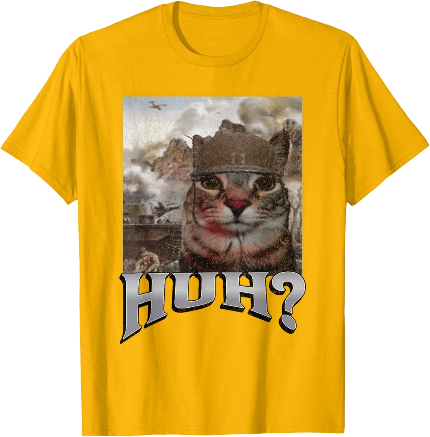 Funny Cat Meme T-Shirt for Men and Women - Huh? Graphic Tee - 20