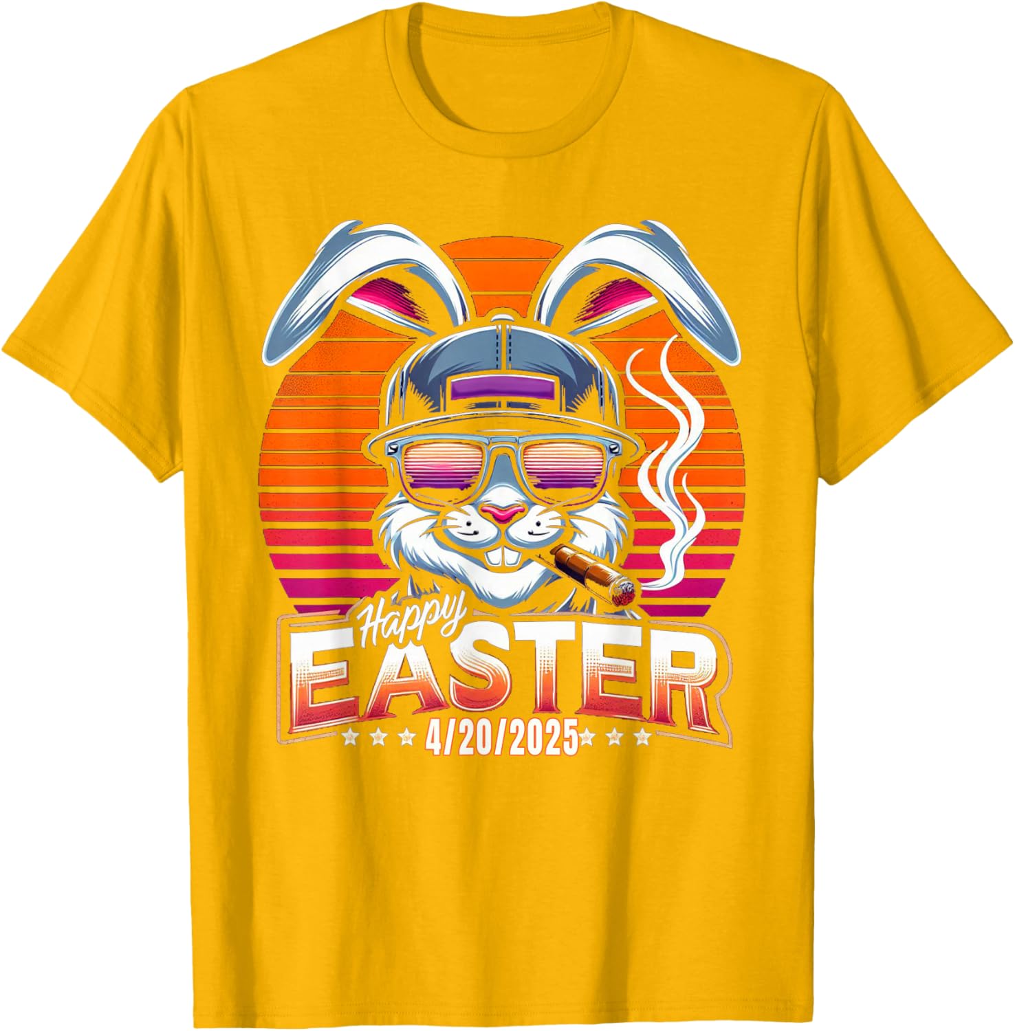 Funny Easter Bunny Marijuana T-Shirt for 420 Humor Lovers - 11