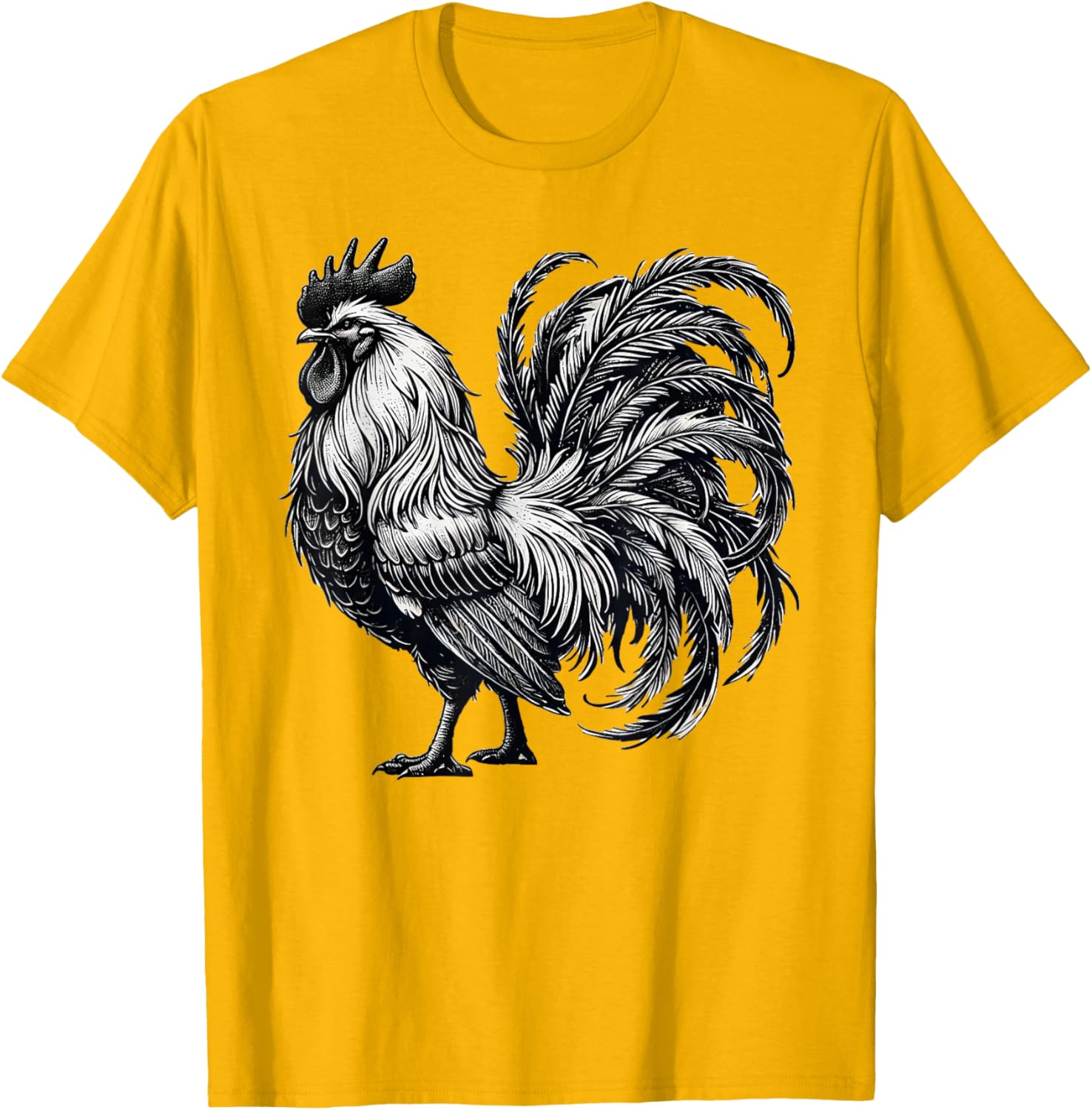 Rooster Chicken Art T-Shirt for Unique Style Lovers - 3
