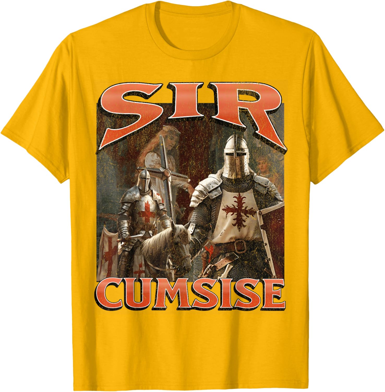 Funny Sir Cumcise Knight Meme Graphic T-Shirt for Unique Style Lovers - 8