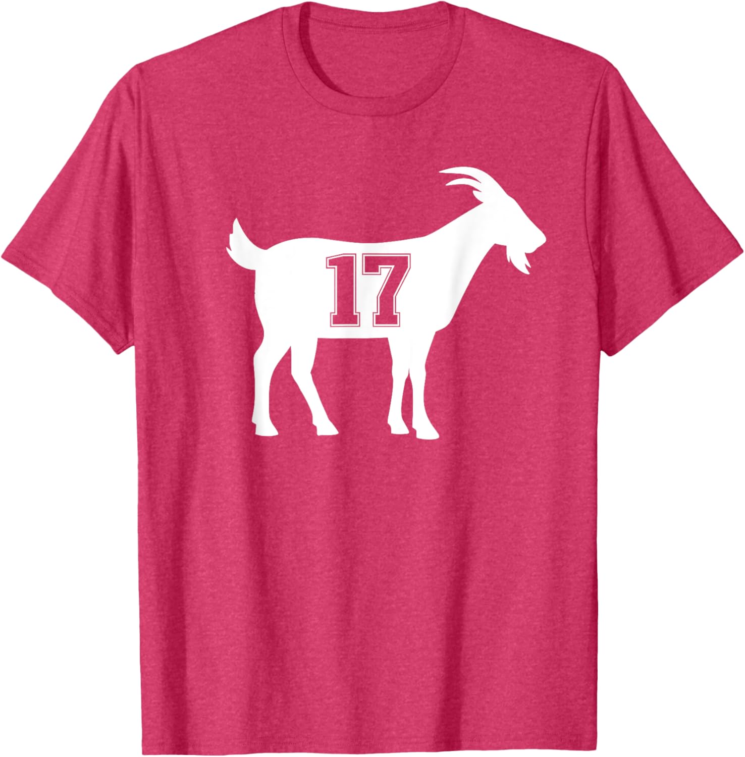 Goat 17 G.O.A.T. Number 17 Goat T-Shirt for Sports Fans and Casual Wear - 2