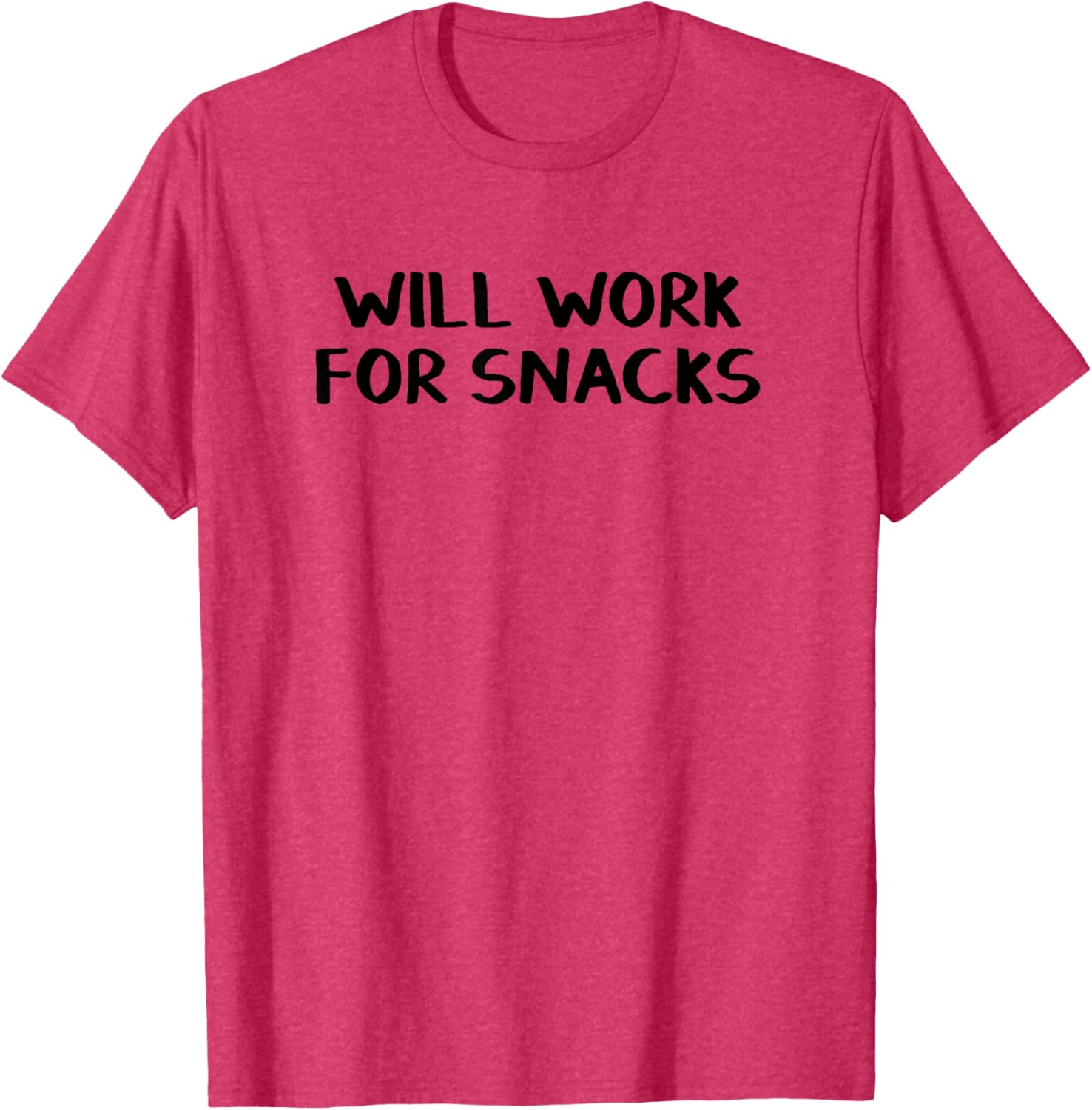 Will Work For Snacks T-Shirt Fun Graphic Tee for Food Lovers - 2