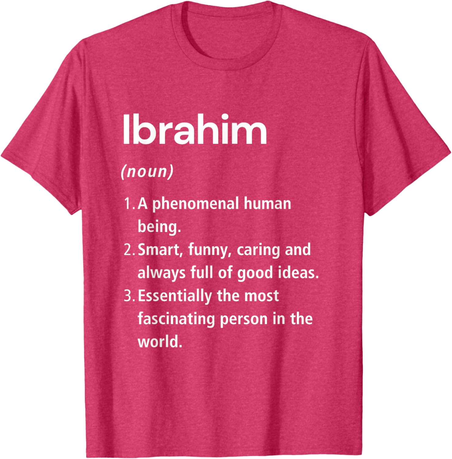 Funny Ibrahim Name Definition T-Shirt for Unique Style & Humor - 22
