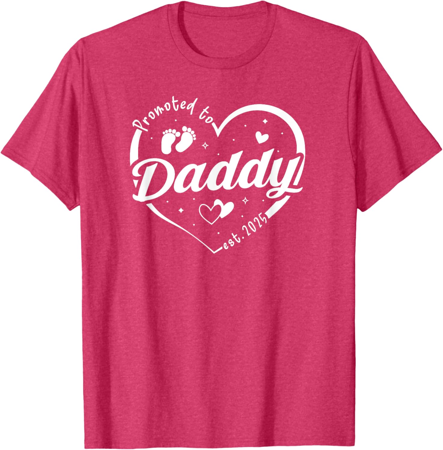 Promoted to Daddy Est 2025 Father's Day T-Shirt for Soon-to-Be Dads - 10