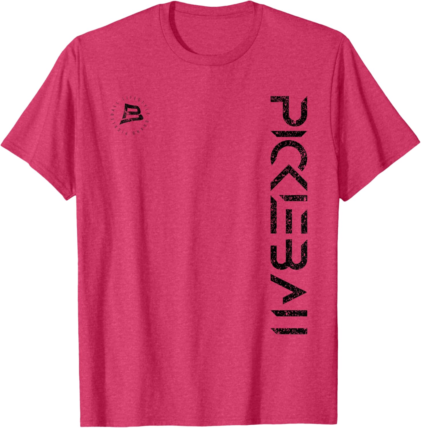 Distressed Black Pickleball T-Shirt for Ultimate Sports Comfort and Style - 7