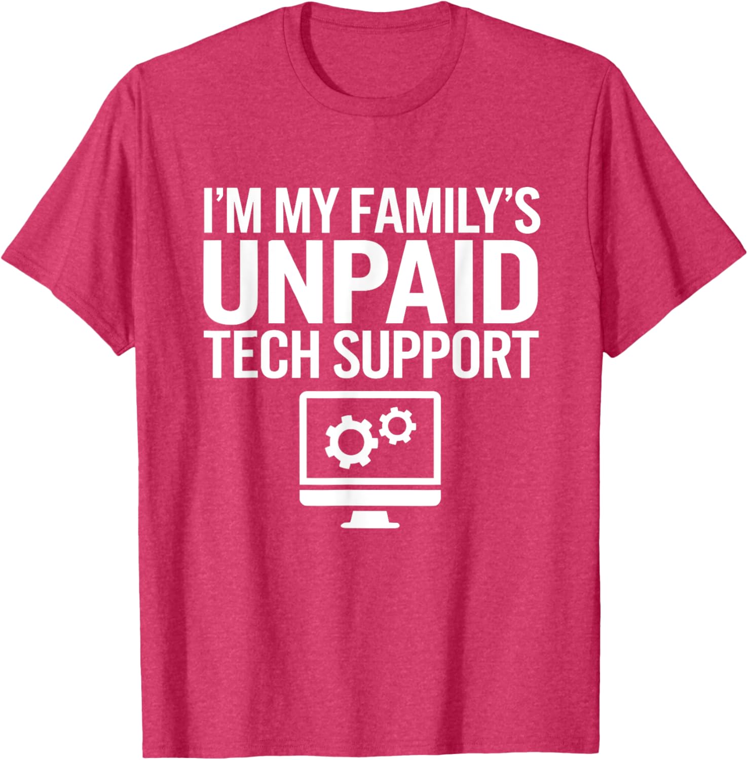 Funny Unpaid Tech Support T-Shirt for Computer Engineers Family Gift - 7