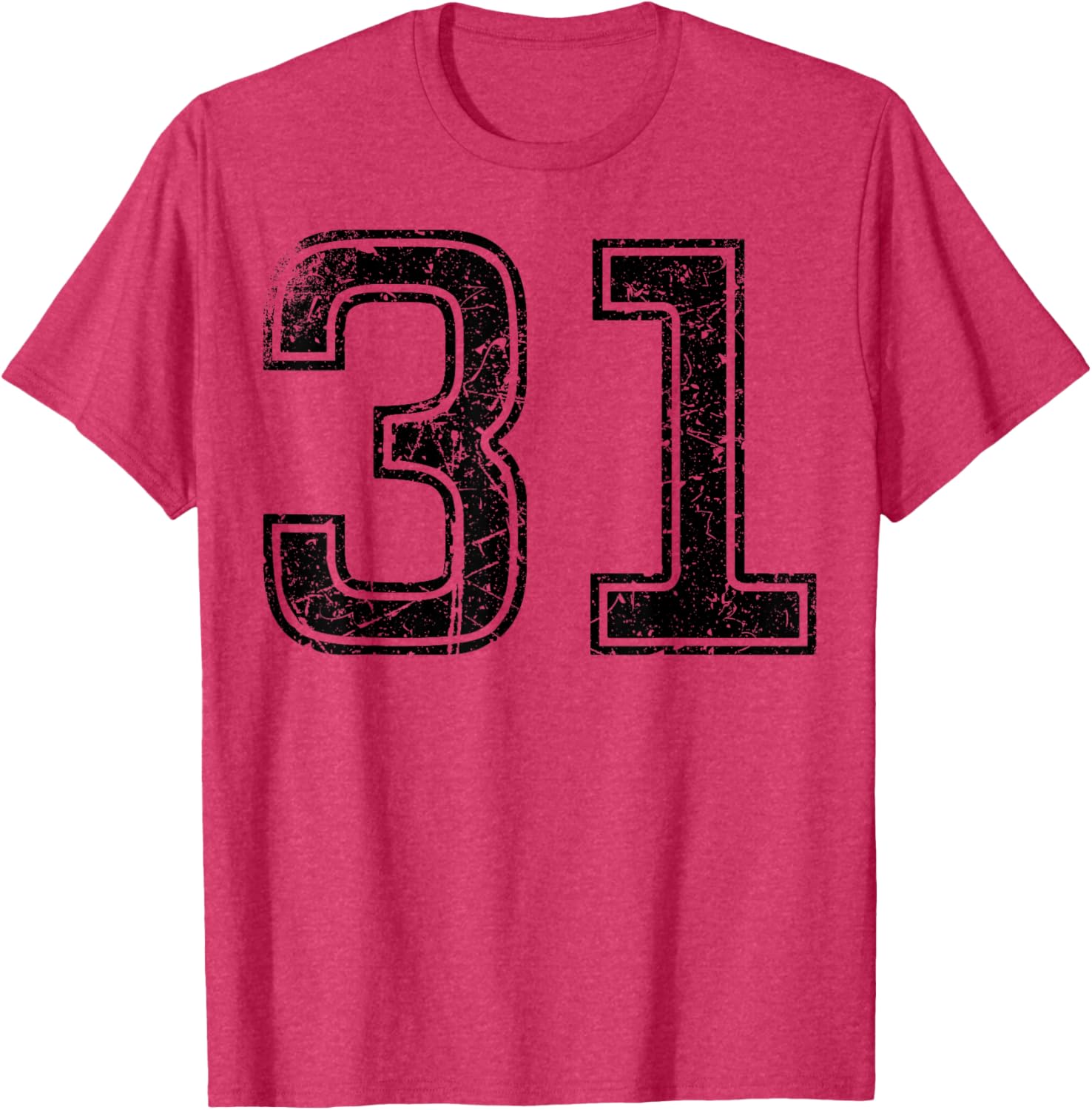 Vintage Sport Black Number 31 T-Shirt for Casual Style Enthusiasts - 12