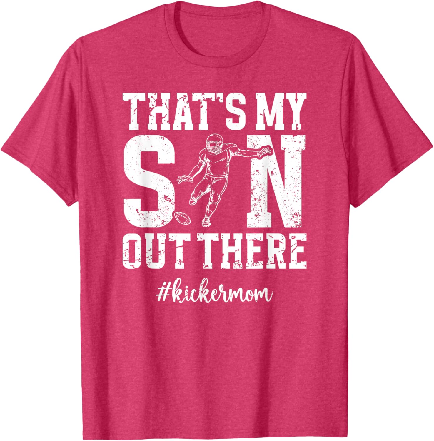 That's My Son Football Kicker Mom T-Shirt for Proud Football Moms - 17