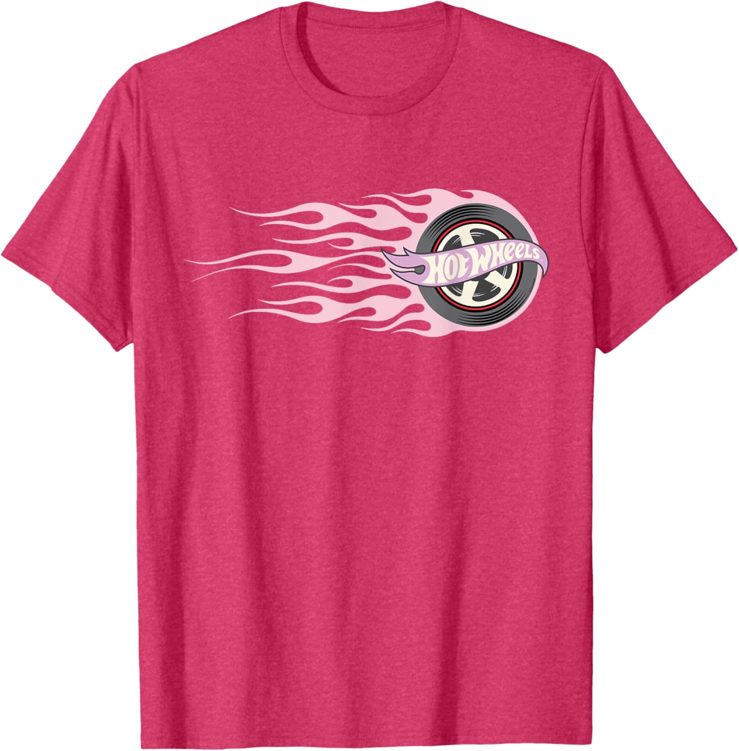 Hot Wheels Pink Flaming Tire T-Shirt for Fun and Stylish Adventures - 8
