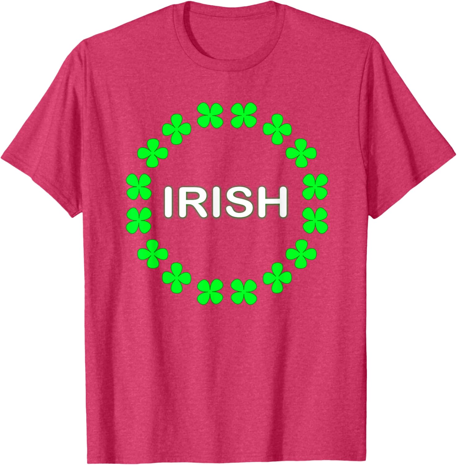 Irish Clover Circle St Patrick's Day T-Shirt for Festive Celebrations - 4