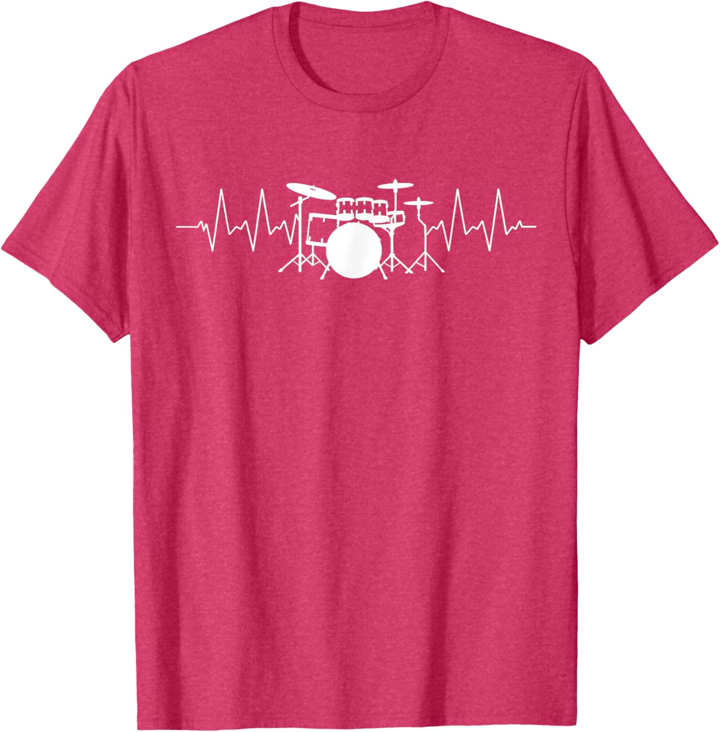 Drummer Heartbeat Pulse T-Shirt for Music Lovers and Musicians - 22