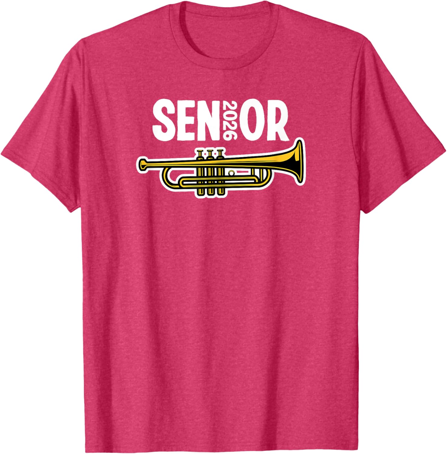 2026 Senior Trumpet Player Marching Band T-Shirt for Music Lovers - 1