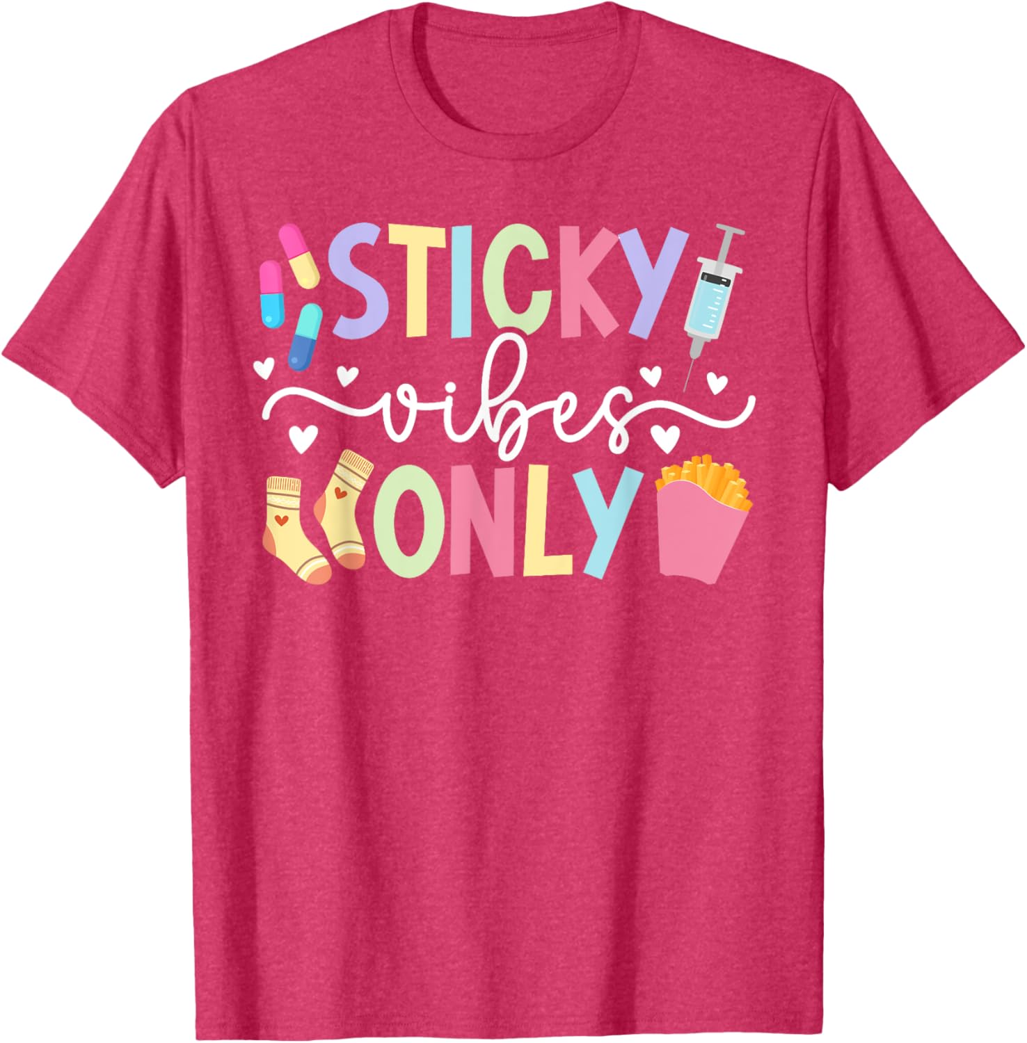Sticky Vibes Only IVF Mom Transfer Day T-Shirt for Fertility Support - 3