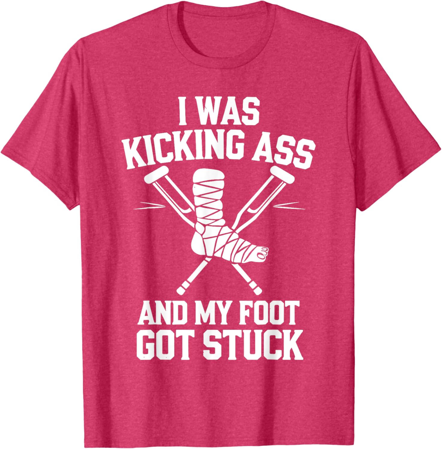 Funny Broken Leg Art T-Shirt for Men, Women, and Kids Surgery Recovery - 10