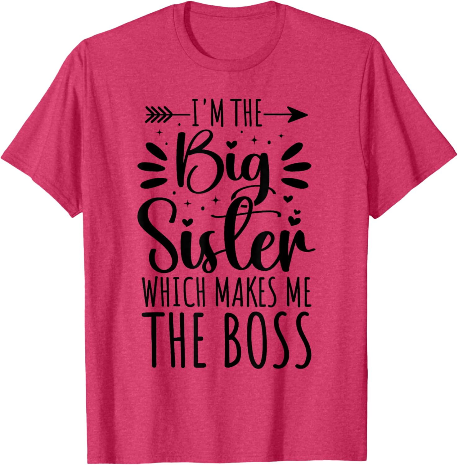 Big Sister Boss Funny Sibling T-Shirt for Proud Sisters - 2