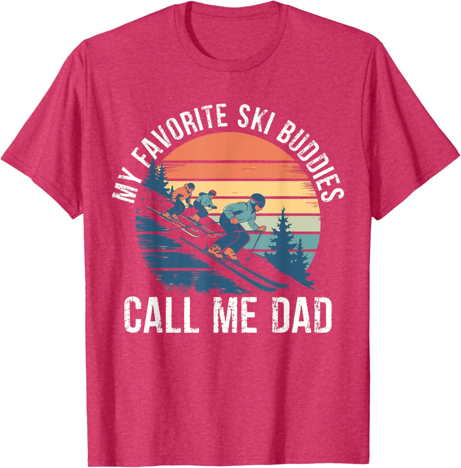 Retro Ski Dad T-Shirt for Ski Lovers, Perfect Gift for Ski Buddies - 4