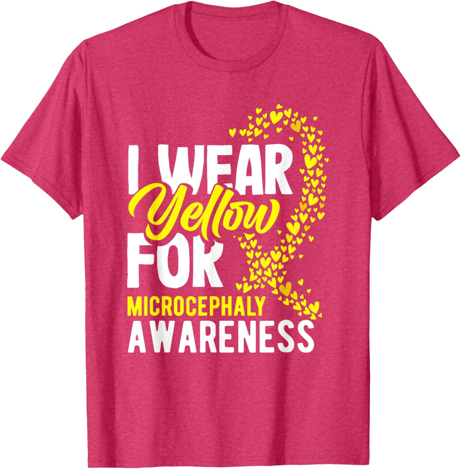 I Wear Yellow For Microcephaly Awareness T-Shirt - Support a Cause - 11