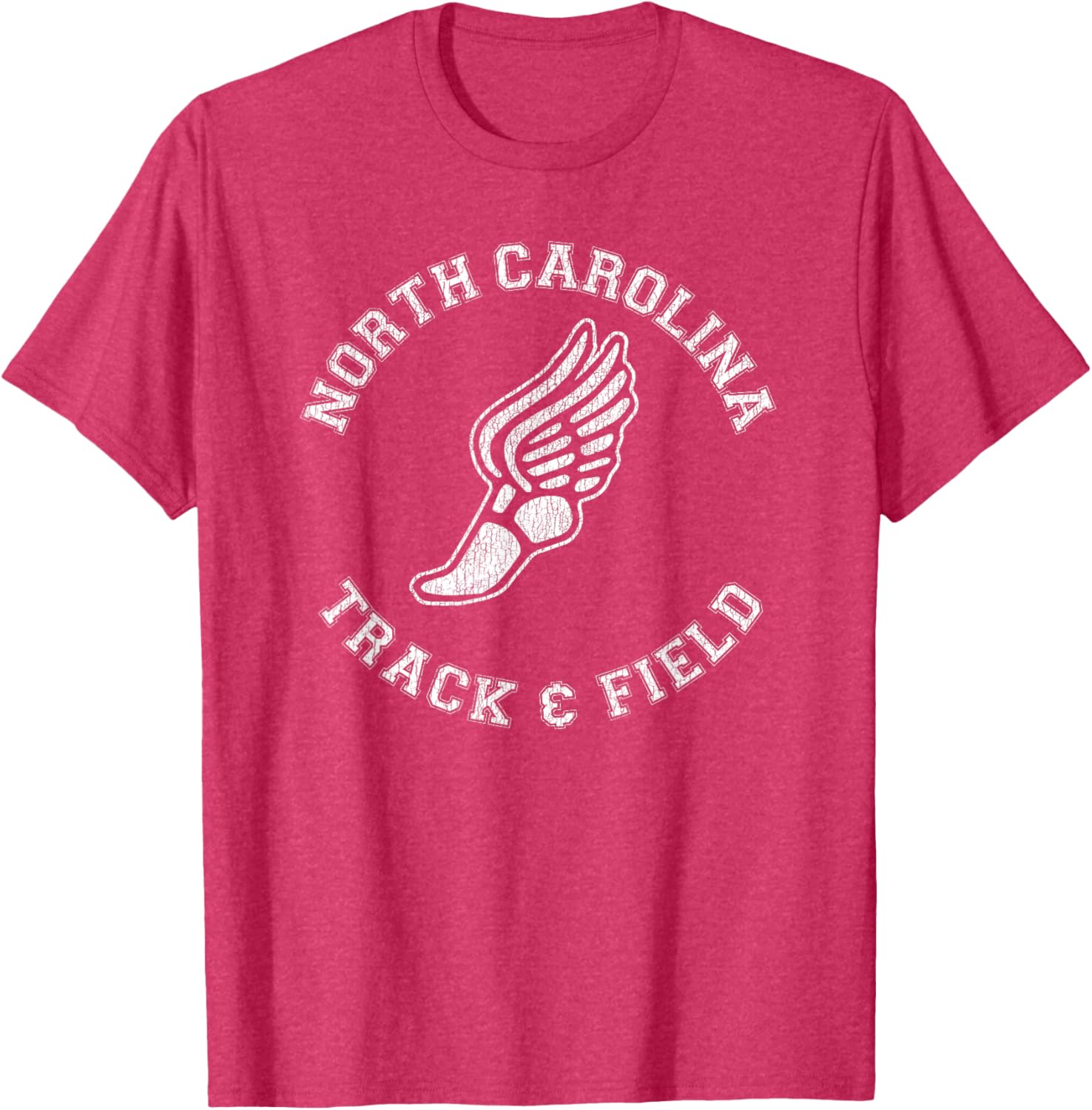 North Carolina Vintage 80s Track & Field Distressed T-Shirt for Fans - 20