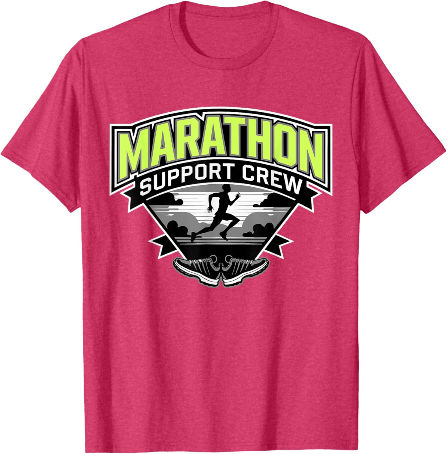 Funny Marathon Support Crew T-Shirt for Men and Women, Perfect Gift - 2