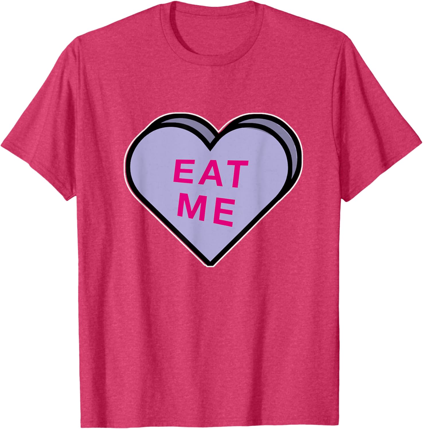 Funny Eat Me Valentine's T-Shirt - Cute Dirty Candy Heart Design - 2