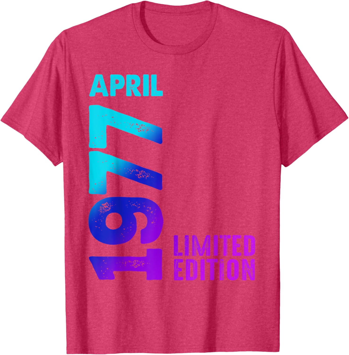 Vintage 1977 Retro T-Shirt Limited Edition Celebrate April Birthdays - 4