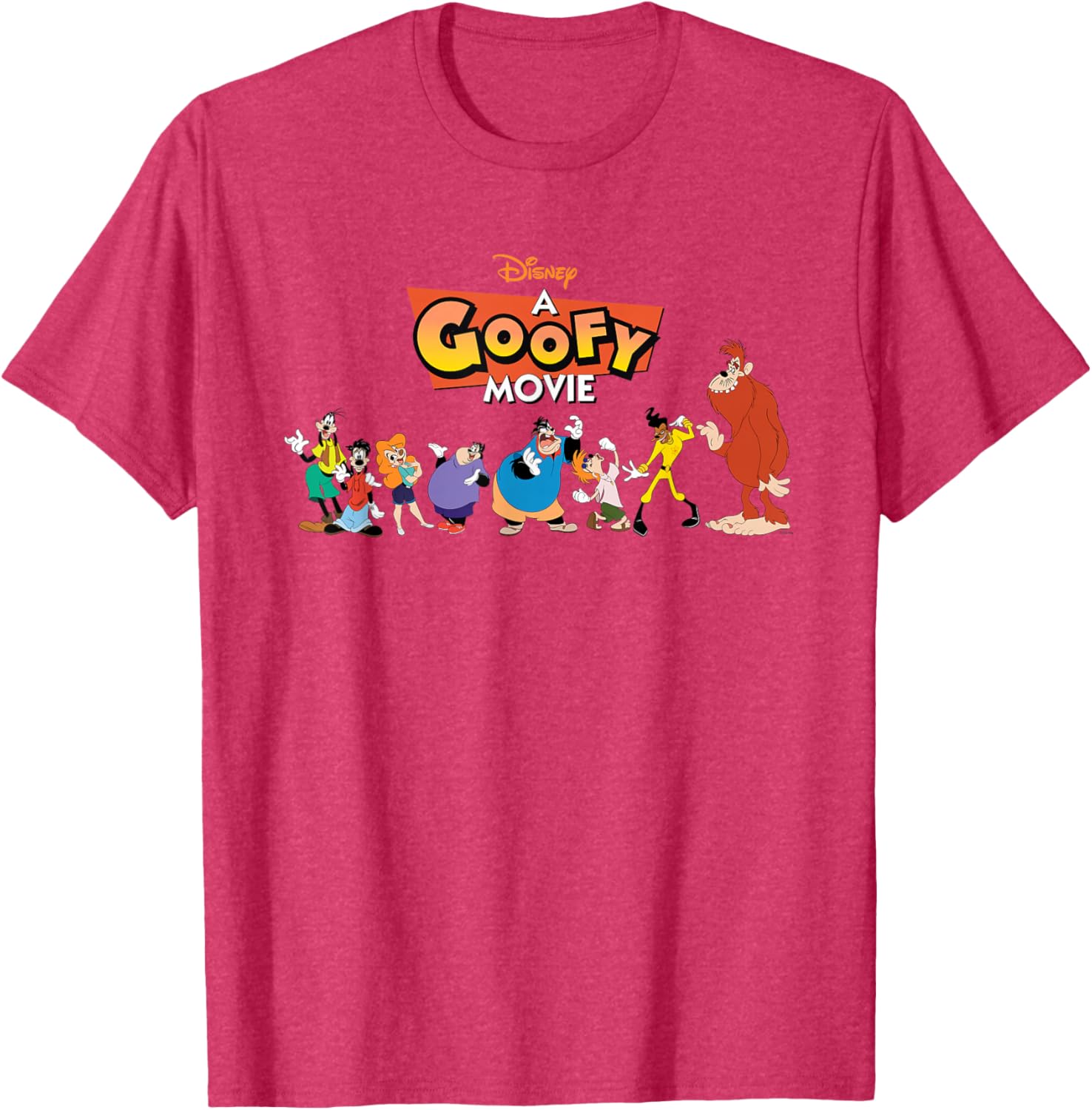 Disney A Goofy Movie 30th Anniversary Character Logo T-Shirt for Fans - 9