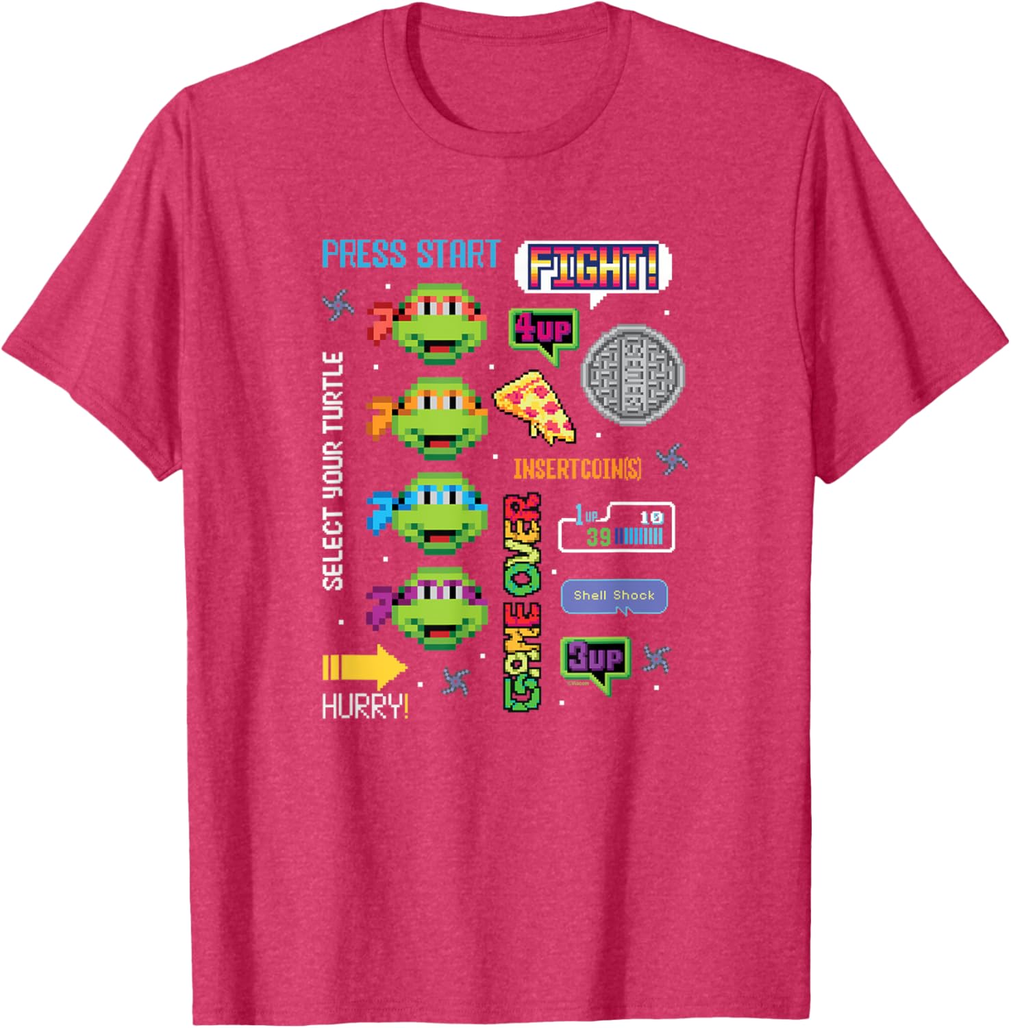 Teenage Mutant Ninja Turtles Icon Cluster T-Shirt for Cool Teens - 14