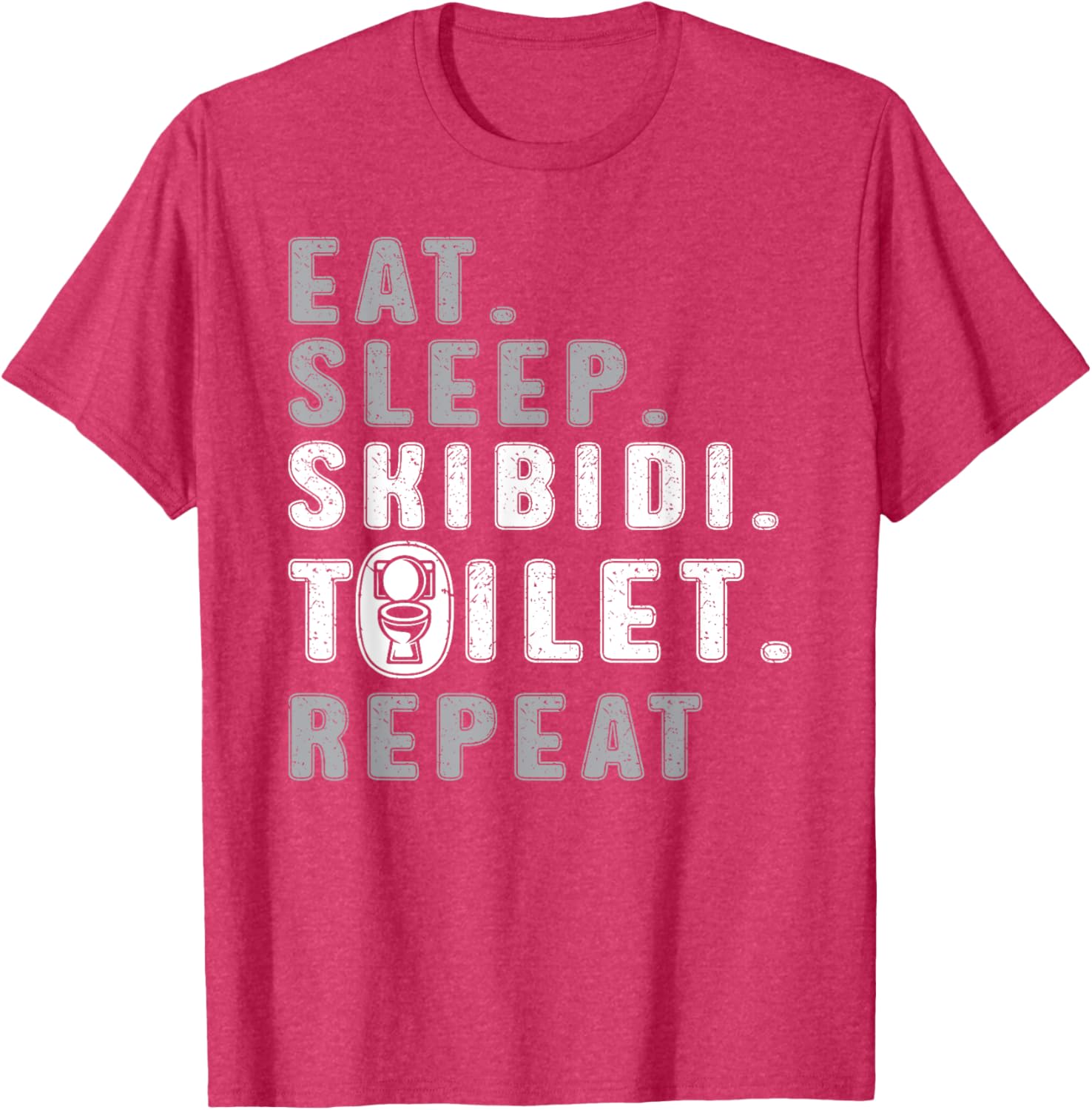Funny Eat Sleep Skibidi Toilet Meme T-Shirt for Rizz Lovers - 3