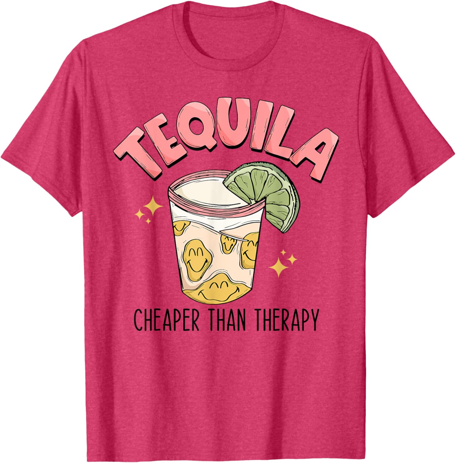 Funny Tequila Therapy T-Shirt for Fun Mexican Style Drinking Lovers - 9