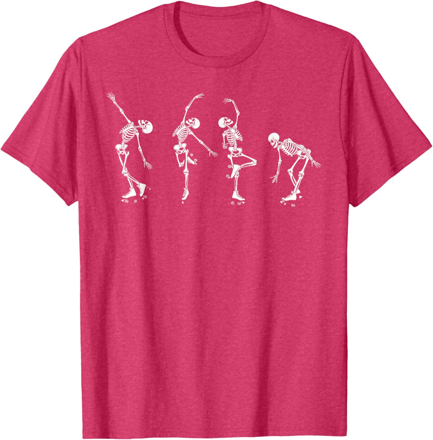 Skeletons Dancing on Roller Skates T-Shirt for Roller Derby Fans - 1