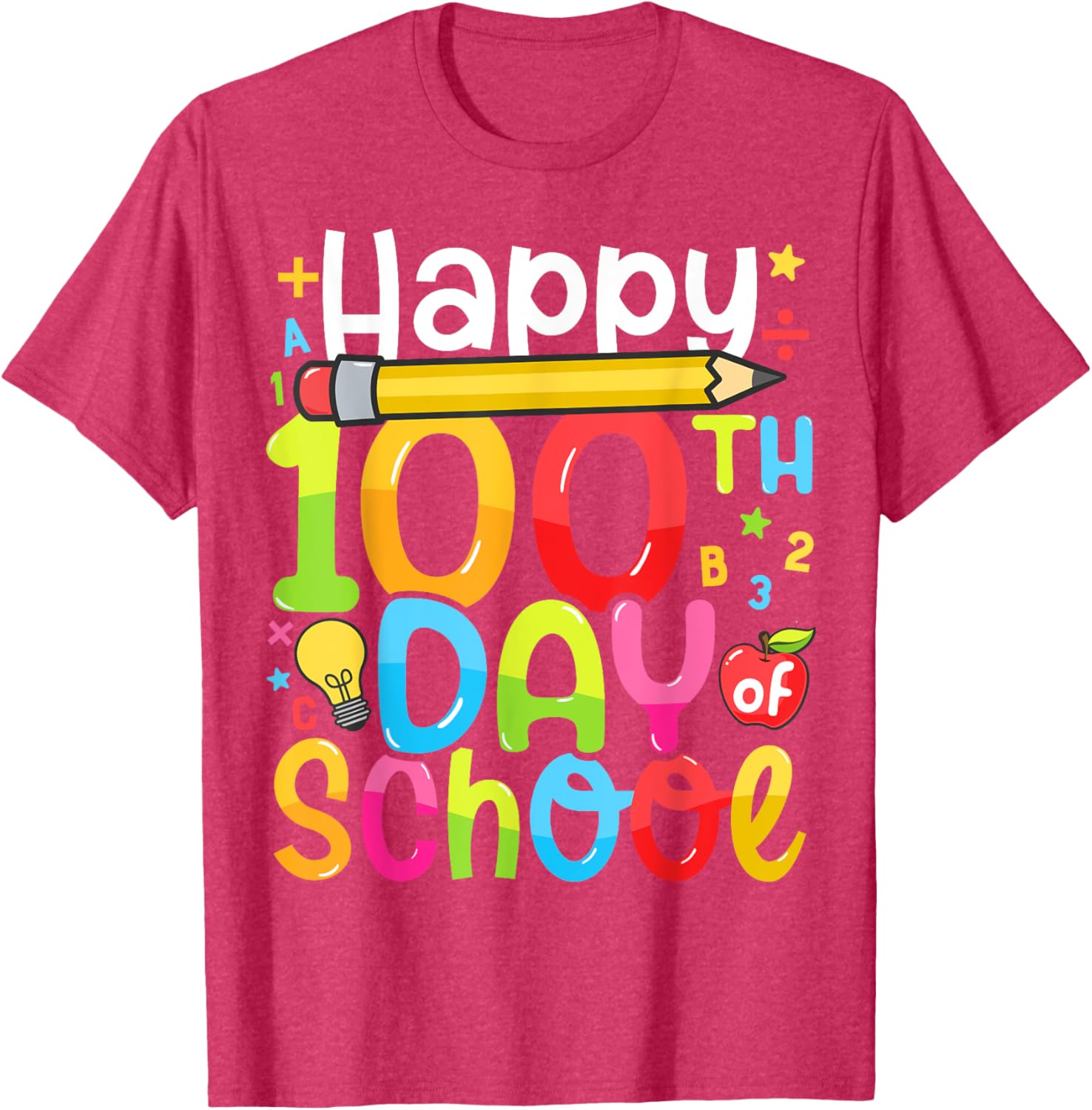 Happy 100th Day of School T-Shirt for Kids and Teachers – Fun Celebration Gear - 8
