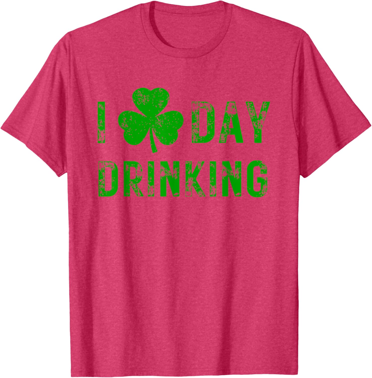 I Love Day Drinking Shamrock Heart St Paddy's Day T-Shirt for Fun Celebrations - 17