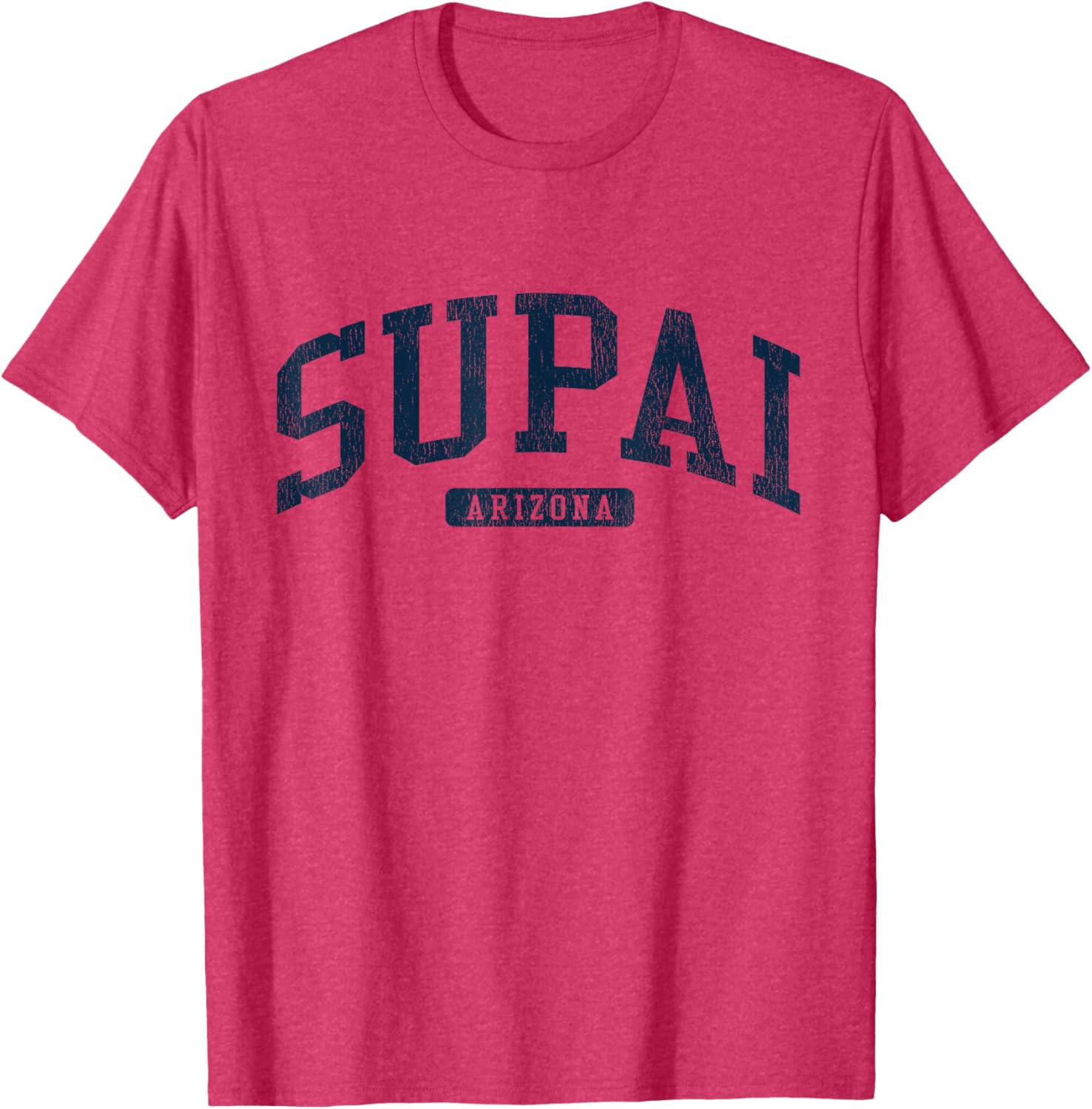 Supai Arizona College University Style Blue T-Shirt for a Casual Look - 17