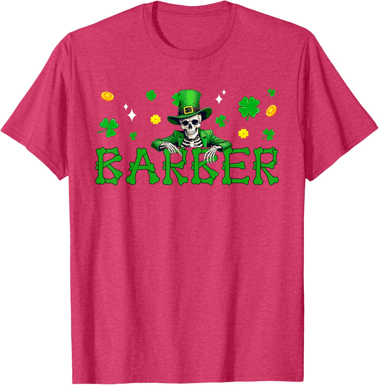 St. Patrick's Day Skeleton Shamrock T-Shirt for Irish Job Fans - 27