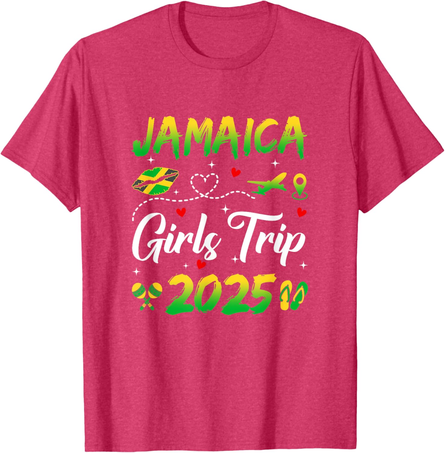 Jamaica Girls Trip 2025 Summer Matching T-Shirts for Fun Getaways - 5