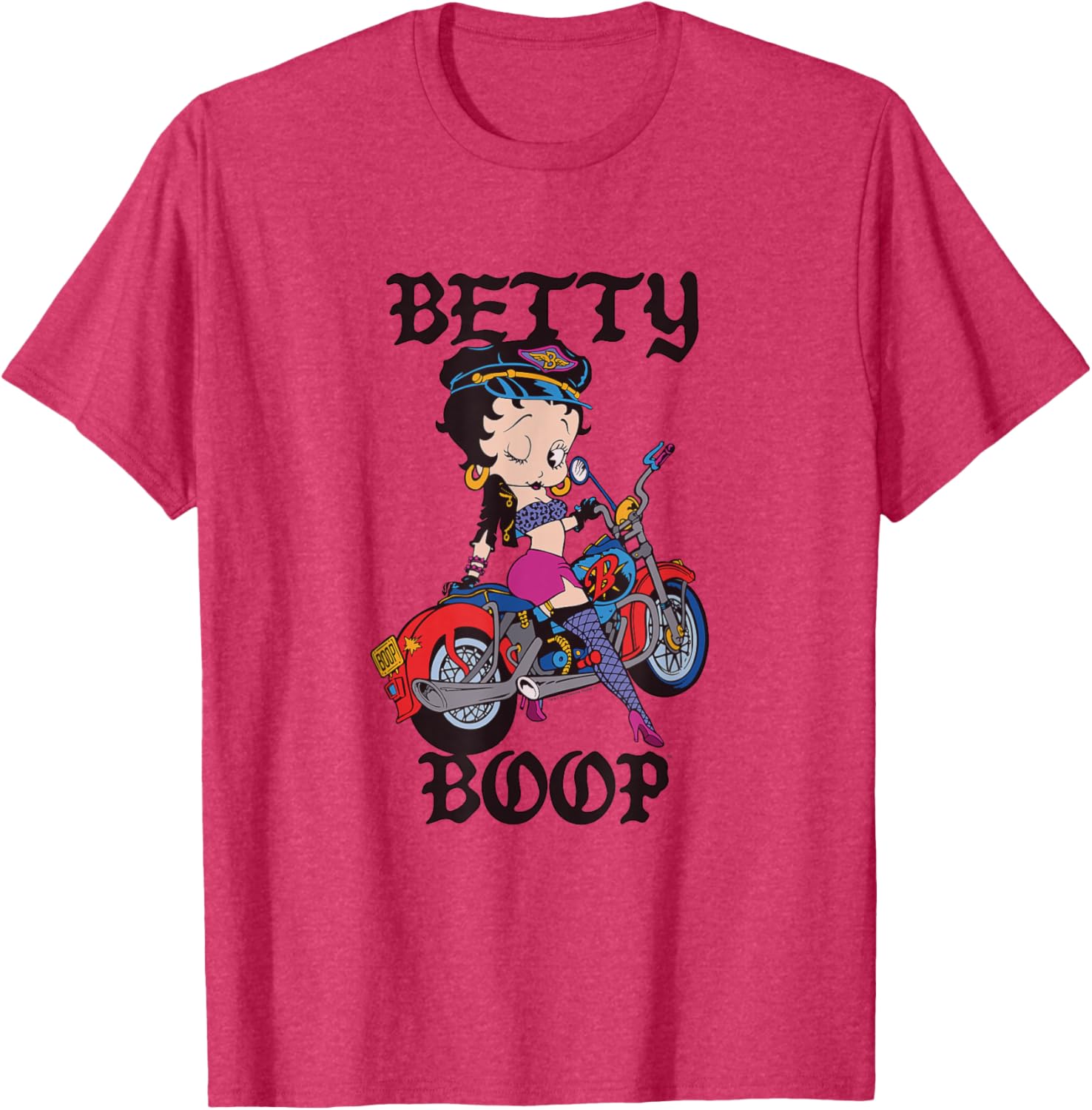 Betty Boop Vintage Biker Babe T-Shirt for Cool Retro Fashion Lovers - 17