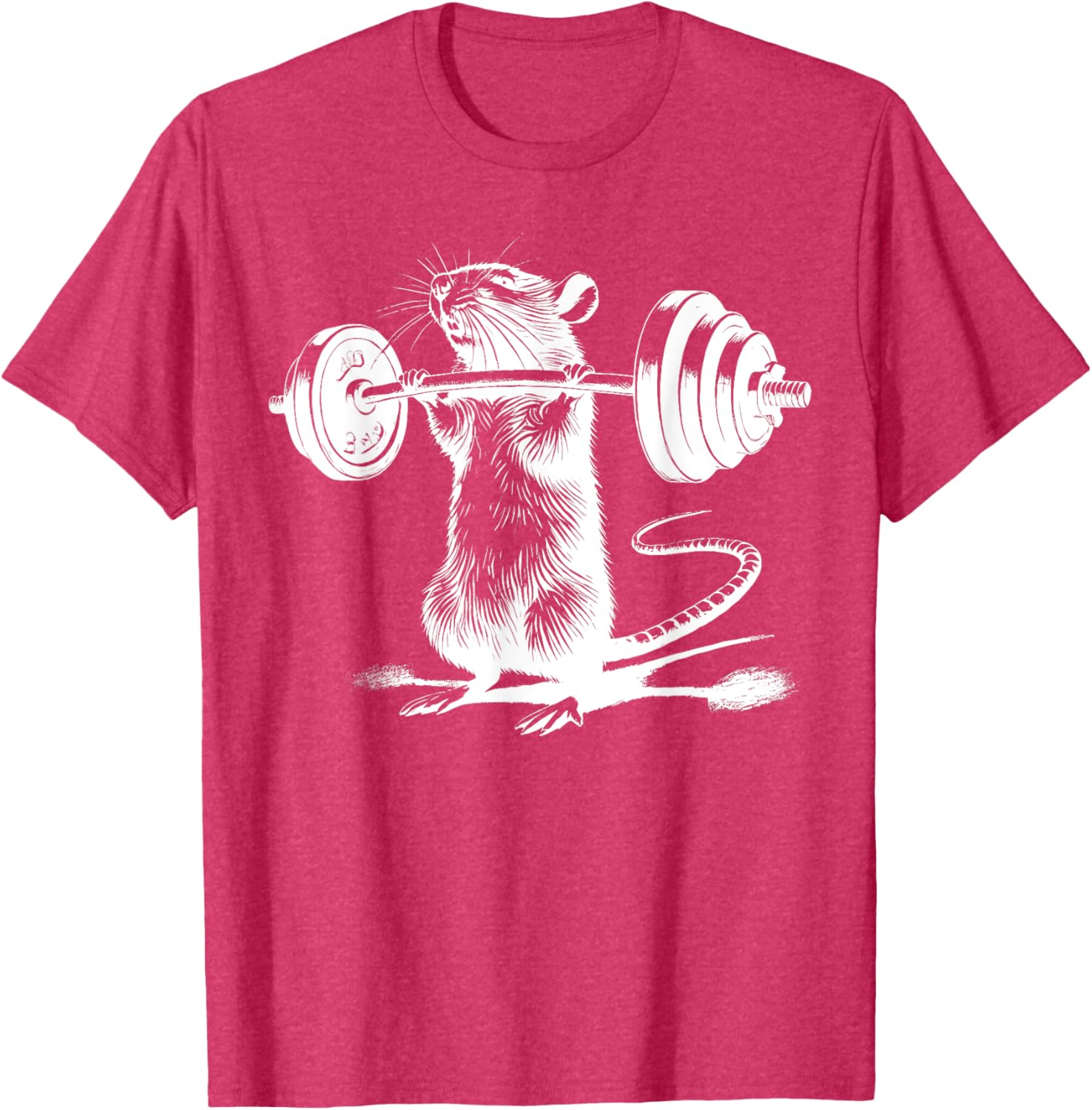 Retro Gym Rat Fitness T-Shirt for Bodybuilding and Weight Lifting Fans - 8