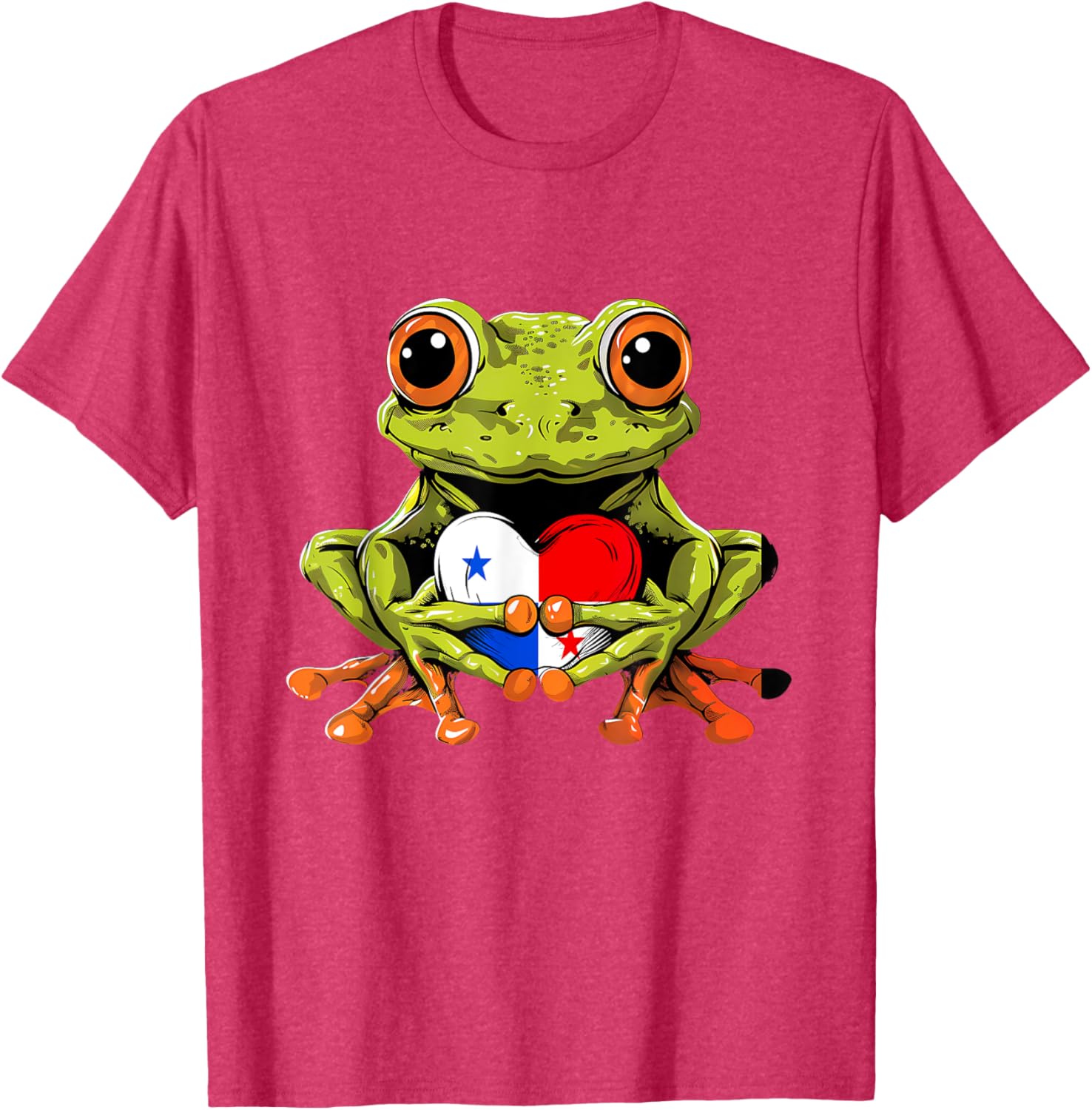 Panama Toad Frog Heart T-Shirt Celebrating Panamanian Roots and Pride - 16