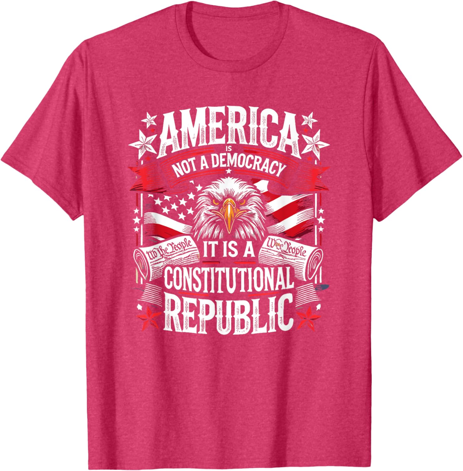 America Is Not A Democracy Constitutional Republic T-Shirt for Freedom Lovers - 5