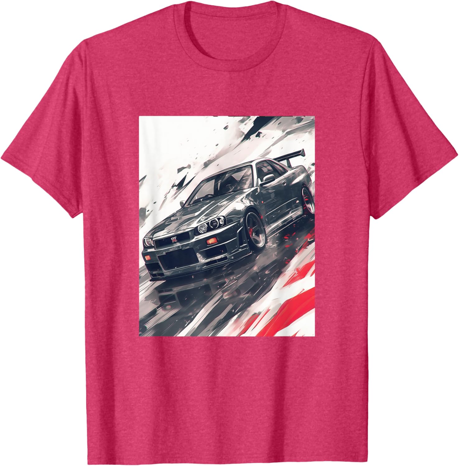 Anime Style JDM GT-R R34 Skyline Graphic Tee - Perfect for Car Lovers - 3
